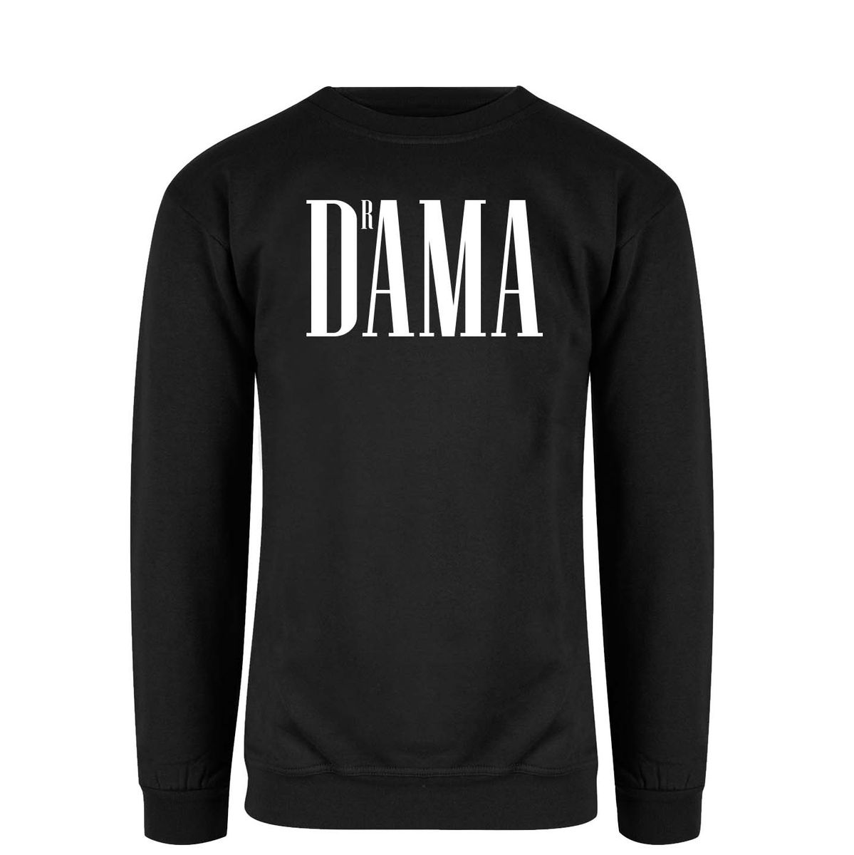 DrAMA Genser HVIT Trykk