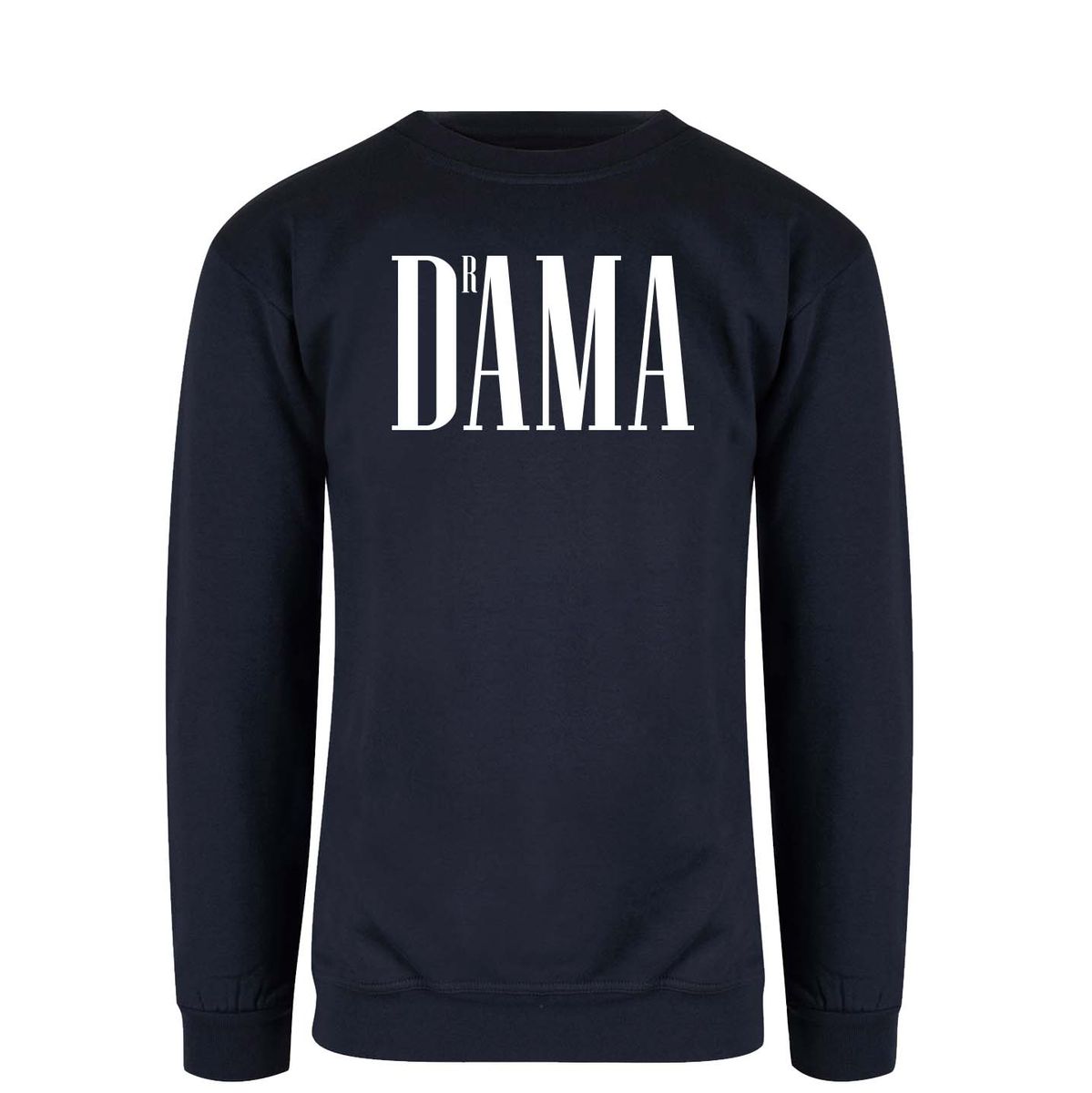DrAMA Genser HVIT Trykk